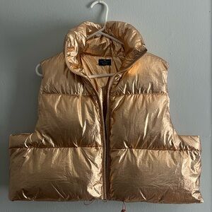 Simply Southern Shimmering Gold Vest